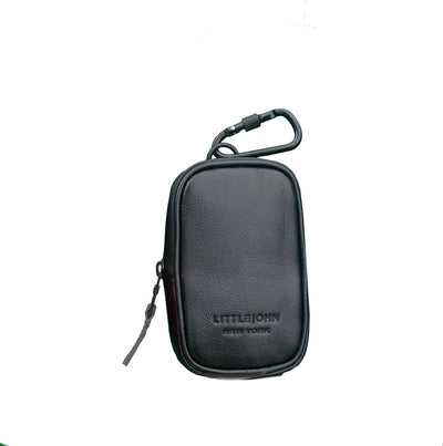 GENUINE LEATHER Smell-proof Mini Clip Case (Black Only)