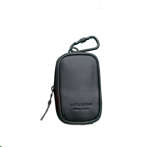 GENUINE LEATHER Smell-proof Mini Clip Case (Black Only)