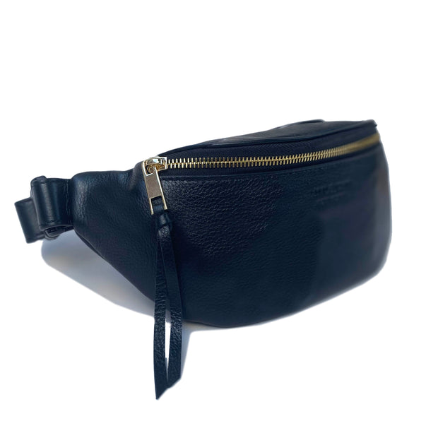 Genuine leather belt bag with smell-proof technology. Slots and pockets keep you organized and a discrete scent-concealing pocket keeps your stash quiet while you go about your day and get things done.
